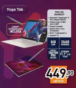Unieuro YOGA TAB ZAG60043IT offerta