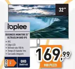 Unieuro Ioplee business monitor 32" ultraslim qhd ips offerta