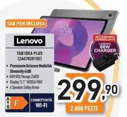 Unieuro Lenovo TAB IDEA PLUS (ZAG70201SE) offerta