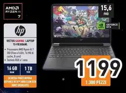 Unieuro hp VICTUS GAMING LAPTOP 15-FB3006NL offerta