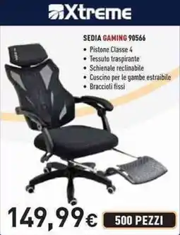 Unieuro Xtreme sedia gaming 90566 offerta
