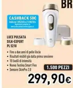 Unieuro Braun luce pulsata silk-expert PL 5210 offerta