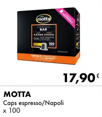 MOTTA Caps espresso/Napoli × 100
