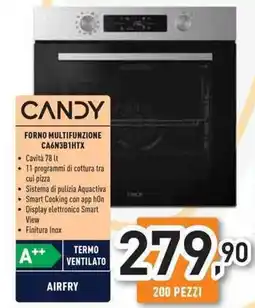 Unieuro CANDY FORNO MULTIFUNZIONE CA6N3B1HTX offerta