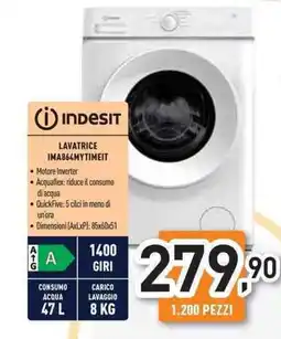 Unieuro INDESIT LAVATRICE IMA864MYTIMEIT offerta