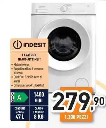 Unieuro INDESIT LAVATRICE IMA864MYTIMEIT offerta