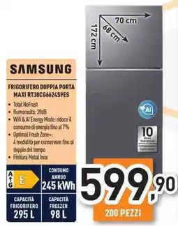Unieuro SAMSUNG FRIGORIFERO DOPPIA PORTA MAXI RT38CG662459ES offerta
