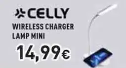 Unieuro Celly wireless charger lamp mini offerta