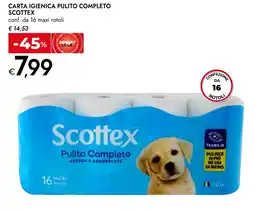 Bennet Carta igienica pulito completo SCOTTEX offerta