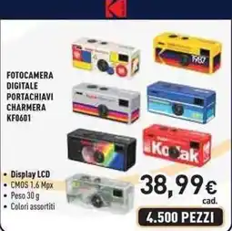 Unieuro Kodak fotocamera digitale portachiavi charmera KF0601 offerta