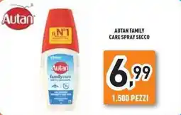 Unieuro Autan family care spray secco offerta