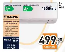 Unieuro Daikin condizionatore monosplit new evolution 35 offerta