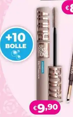 Acqua & Sapone Maybelline Lash Sensational Waterproof Mascara offerta