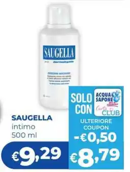 Acqua & Sapone SAUGELLA intimo 500 ml offerta
