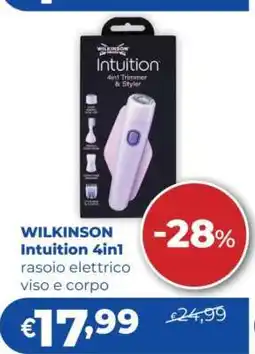 Acqua & Sapone WILKINSON Intuition 4in1 offerta