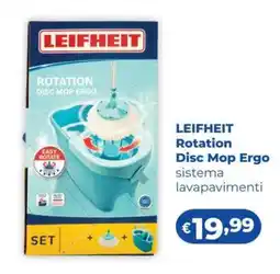 Acqua & Sapone LEIFHEIT Rotation Disc Mop Ergo offerta