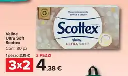 Carrefour VELINE ULTRA SOFT SCOTTEX offerta