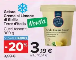 Carrefour Gelato Crema al Limone di Sicilia Terre d’Italia offerta