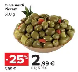 Carrefour Olive Verdi Piccanti offerta