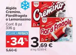 Carrefour Algida Cremino, Fiordifragola o Lemonissimo offerta
