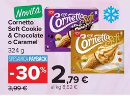 Carrefour Cornetto Soft Cookie & Chocolate o Caramel offerta