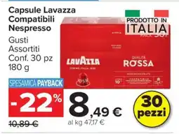 Carrefour Capsule Lavazza Compatibili Nespresso offerta