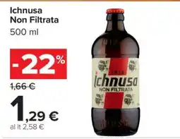 Carrefour Ichnusa Non Filtrata offerta