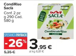 Carrefour CondiRiso Saclà offerta
