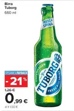 Carrefour Birra Tuborg offerta