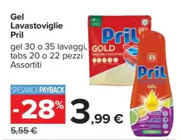 Carrefour Gel Lavastoviglie Pril offerta