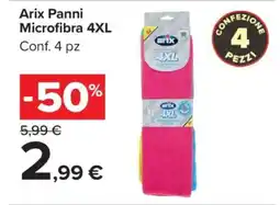 Carrefour Arix Panni Microfibra 4XL offerta