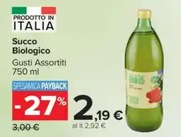 Carrefour Succo Biologico offerta