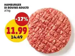 PENNY Hamburger di bovino adulto offerta