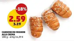 PENNY Cannoncini mignon alla crema offerta