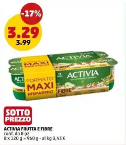 PENNY Activia frutta e fibre offerta