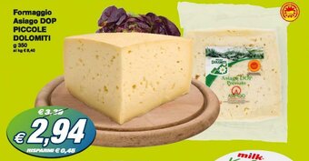 Prix Quality Piccole Dolomiti Formaggio Asiago Dop 350g offerta