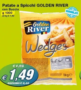 Prix Quality Golden River Patate a spicchi 1000g offerta