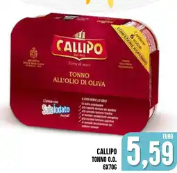 Al Discount Callipo tonno 0.0. offerta