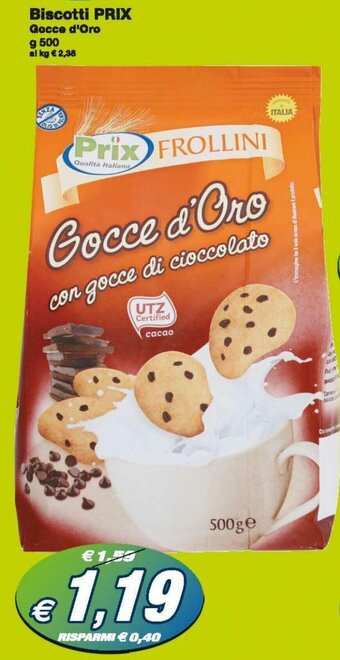 Prix Quality Prix Biscotti 500g offerta