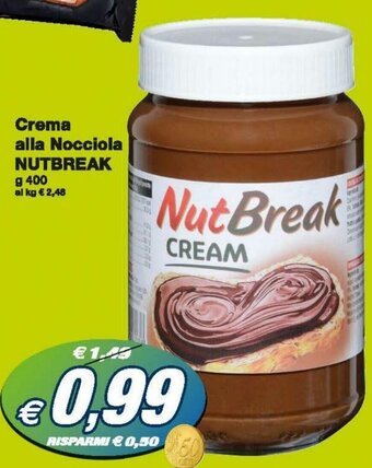 Prix Quality Nutbreak Crema alla Nocciola 400g offerta