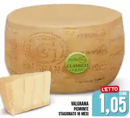 Al Discount Valgrana piemonte stagionato 16 mesi offerta