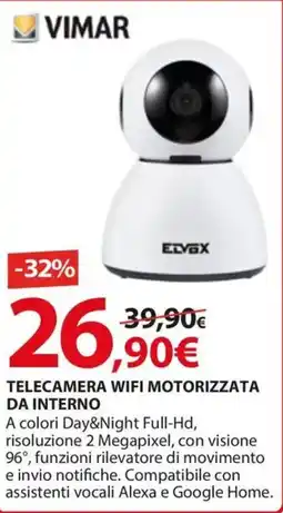 Kreo Brico e Casa Vimar telecamera wifi motorizzata da interno offerta