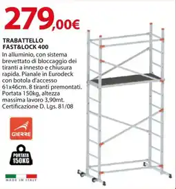Kreo Brico e Casa Trabattello fast&lock 400 offerta