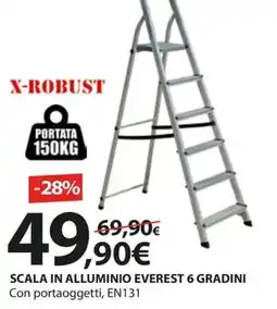 Kreo Brico e Casa X-robust scala in alluminio everest 6 gradini offerta