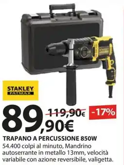 Kreo Brico e Casa Trapano a percussione 850w STANLEY FATMAX offerta