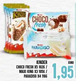 Al Discount Kinder choco fresh x5 offerta
