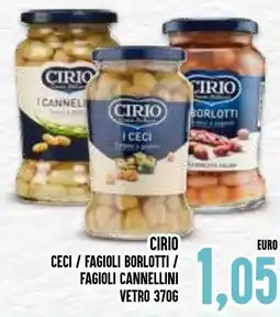 Al Discount Cirio ceci / fagioli borlotti / fagioli cannellini vetro offerta