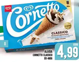 Al Discount Algida cornetto classico x8 offerta