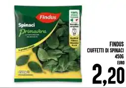 Al Discount Findus ciuffetti di spinaci offerta