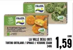 Al Discount La valle degli orti tortini ortolano / spinaci / verdure edam offerta